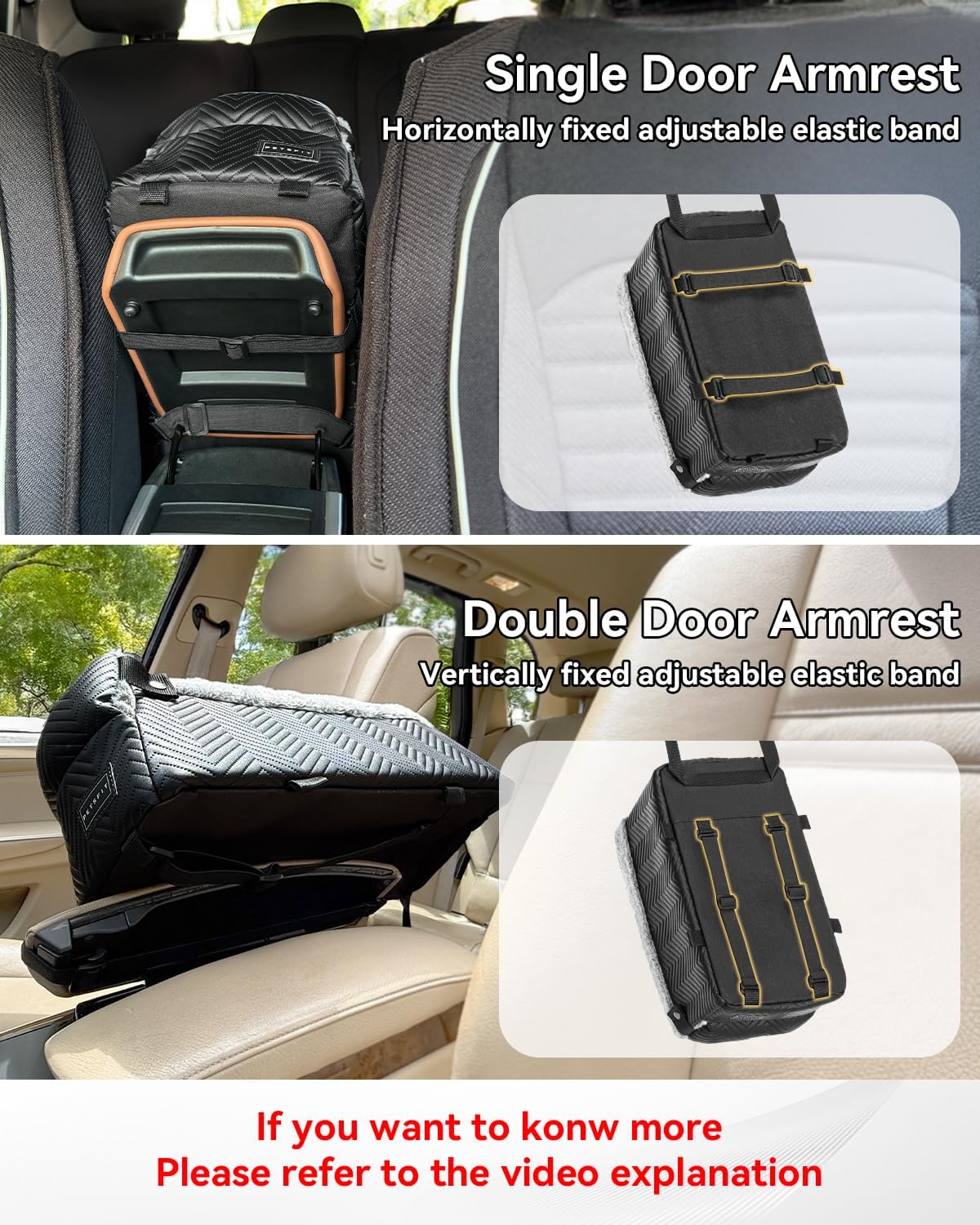 Center Console Dog Car Seat with Safe Protection Hooks, Pet