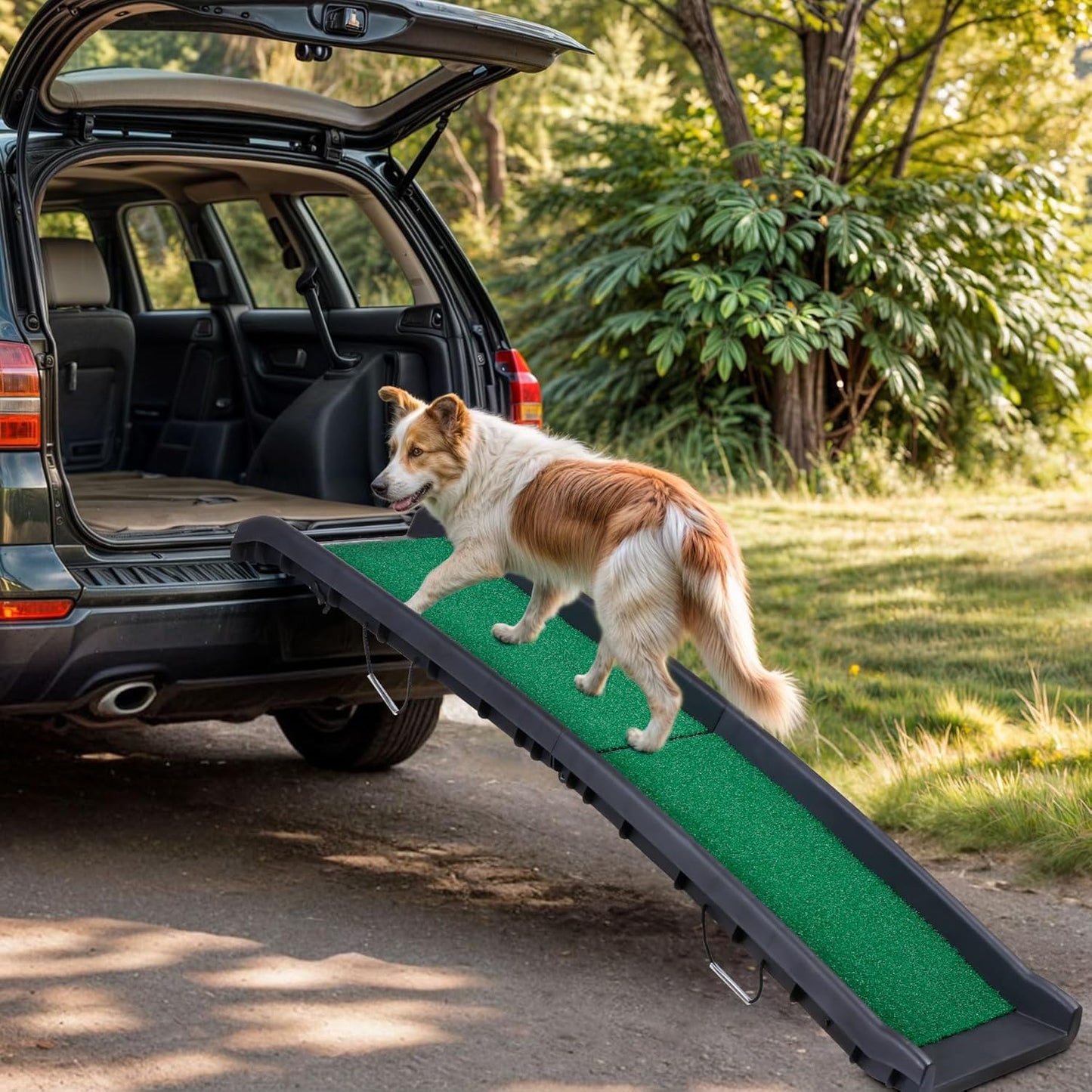 Portable Folding Dog Ramps for SUV, Truck, Car Ramp Stairs