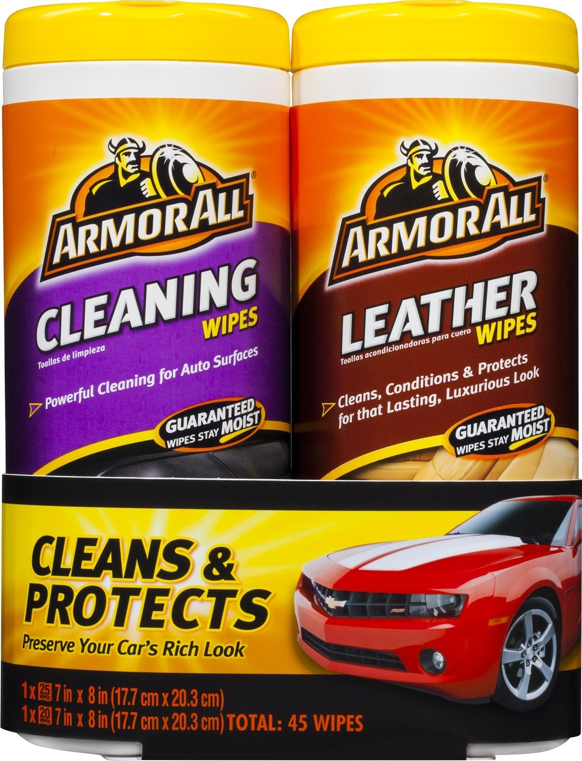 Car Cleaning and Leather Wipes - Interior Cleaner for Cars