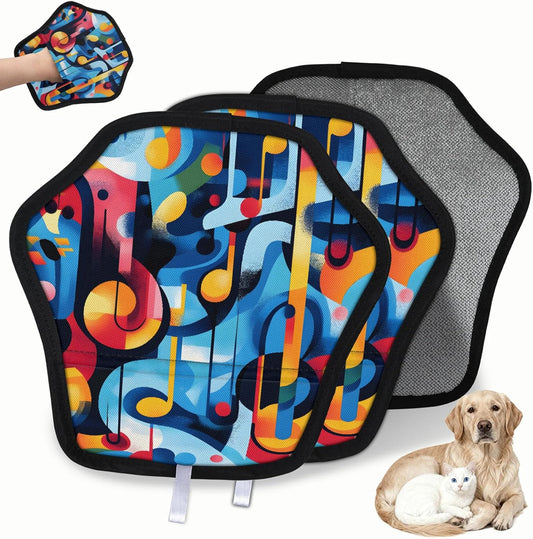 Pet Hair Removal Glove for Dogs Cats Reusable Washable Set
