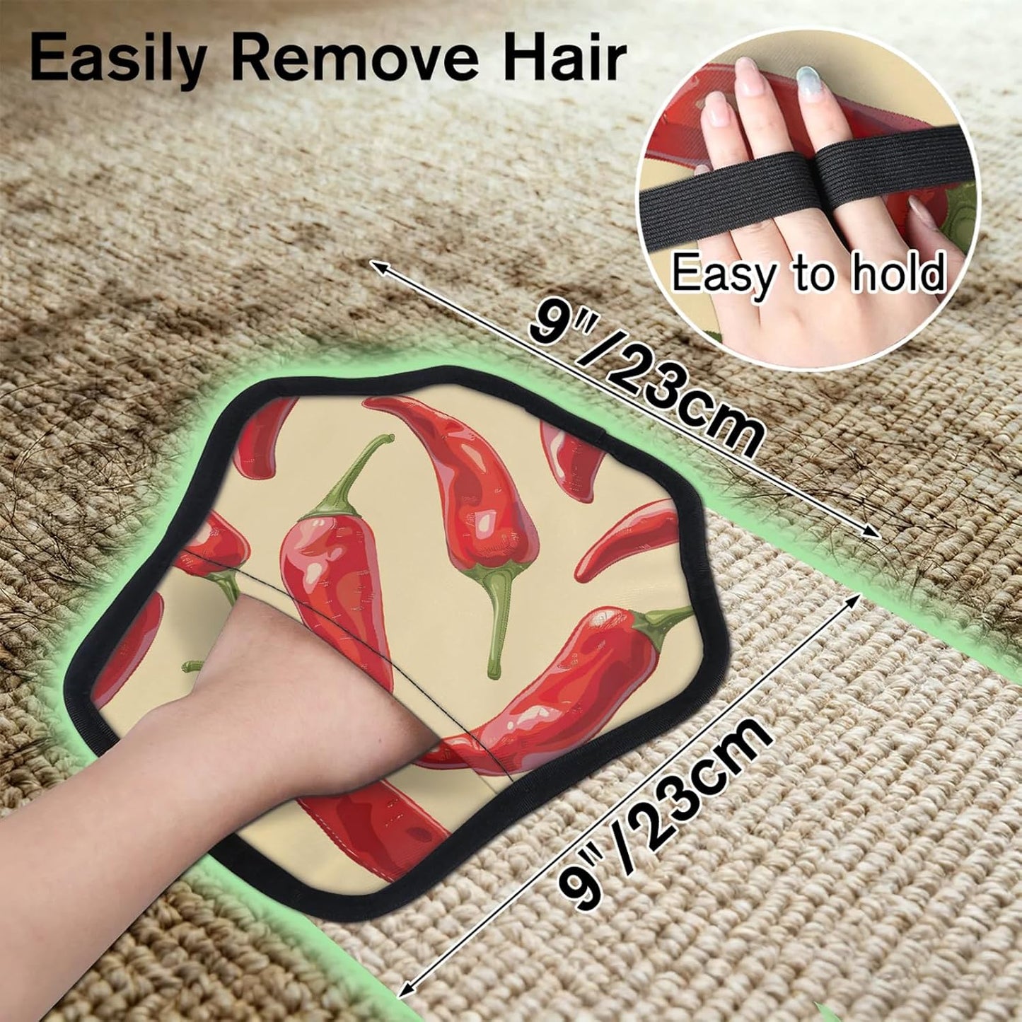 Pet Hair Removal Glove for Dogs Cats Reusable Washable Set