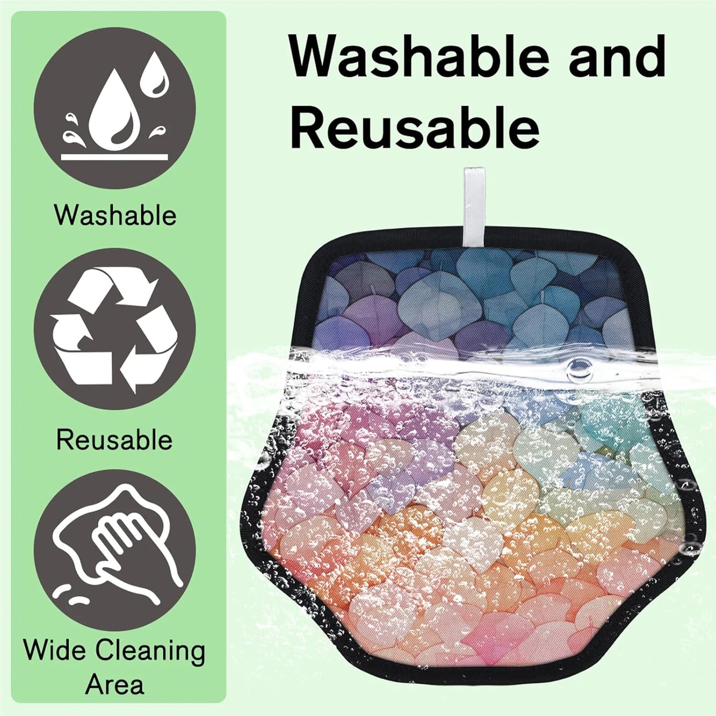 Colourful Leaves 2Pcs Electrostatic Reusable Pet Hair