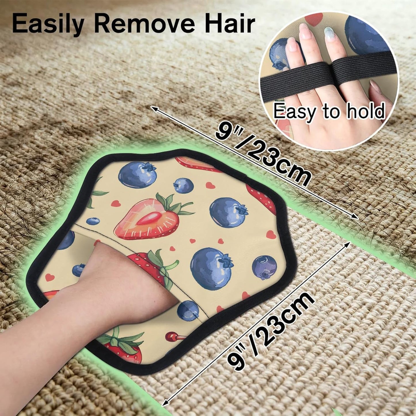 Pet Hair Removal Glove for Dogs Cats Reusable Washable Set