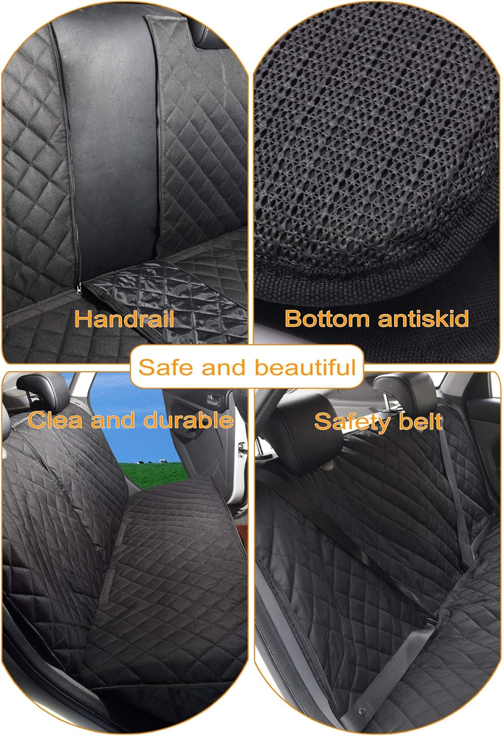 Dog Seat Cover, Bench Seat Cover Protector Pet Back Seat