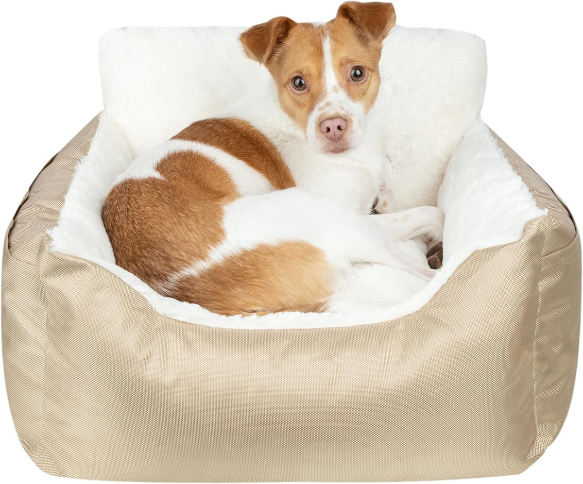 Elevated Dog Car Seat for Small Dogs, Booster Seat with