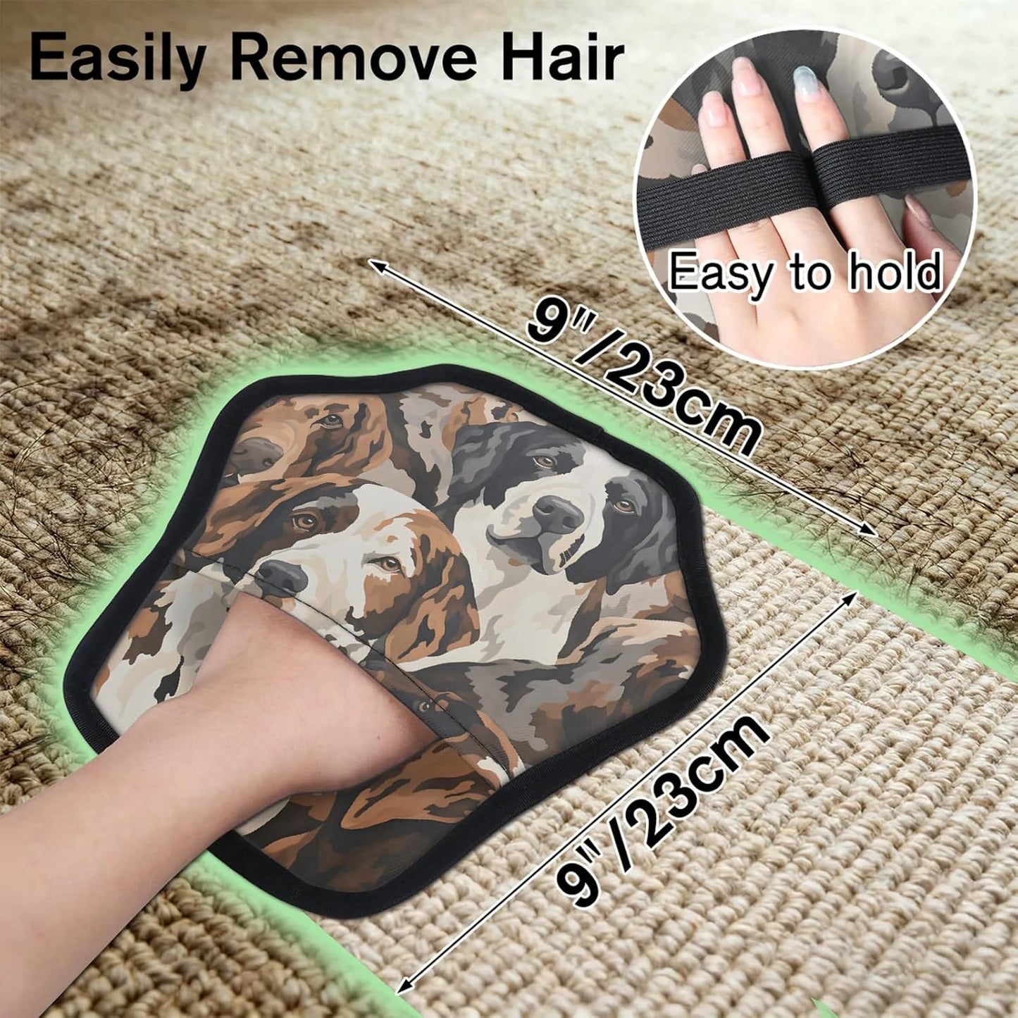 Cool Dogs 2Pcs Electrostatic Reusable Pet Hair Removal