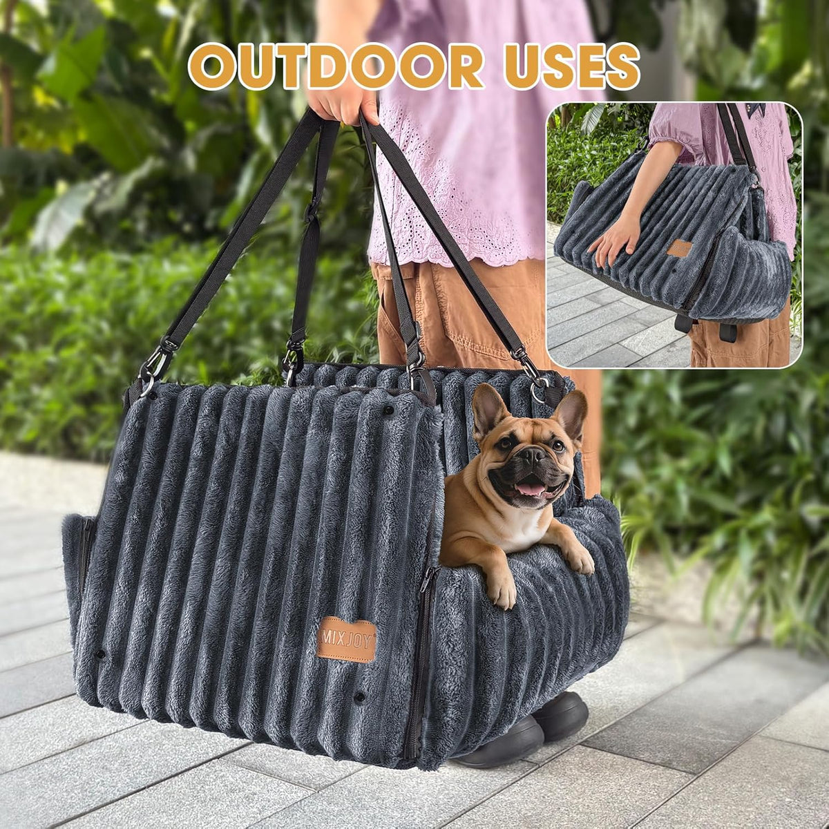 Dog Car Seat for Small/Medium Dogs up to 25 lbs
