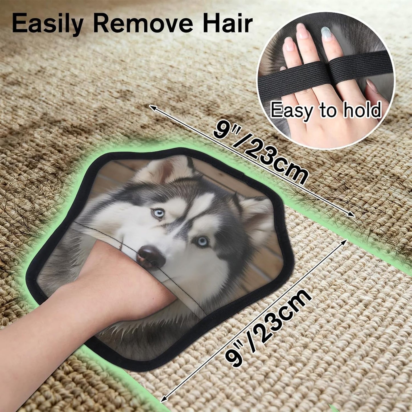 Pet Hair Removal Glove for Dogs Cats Reusable Washable Set