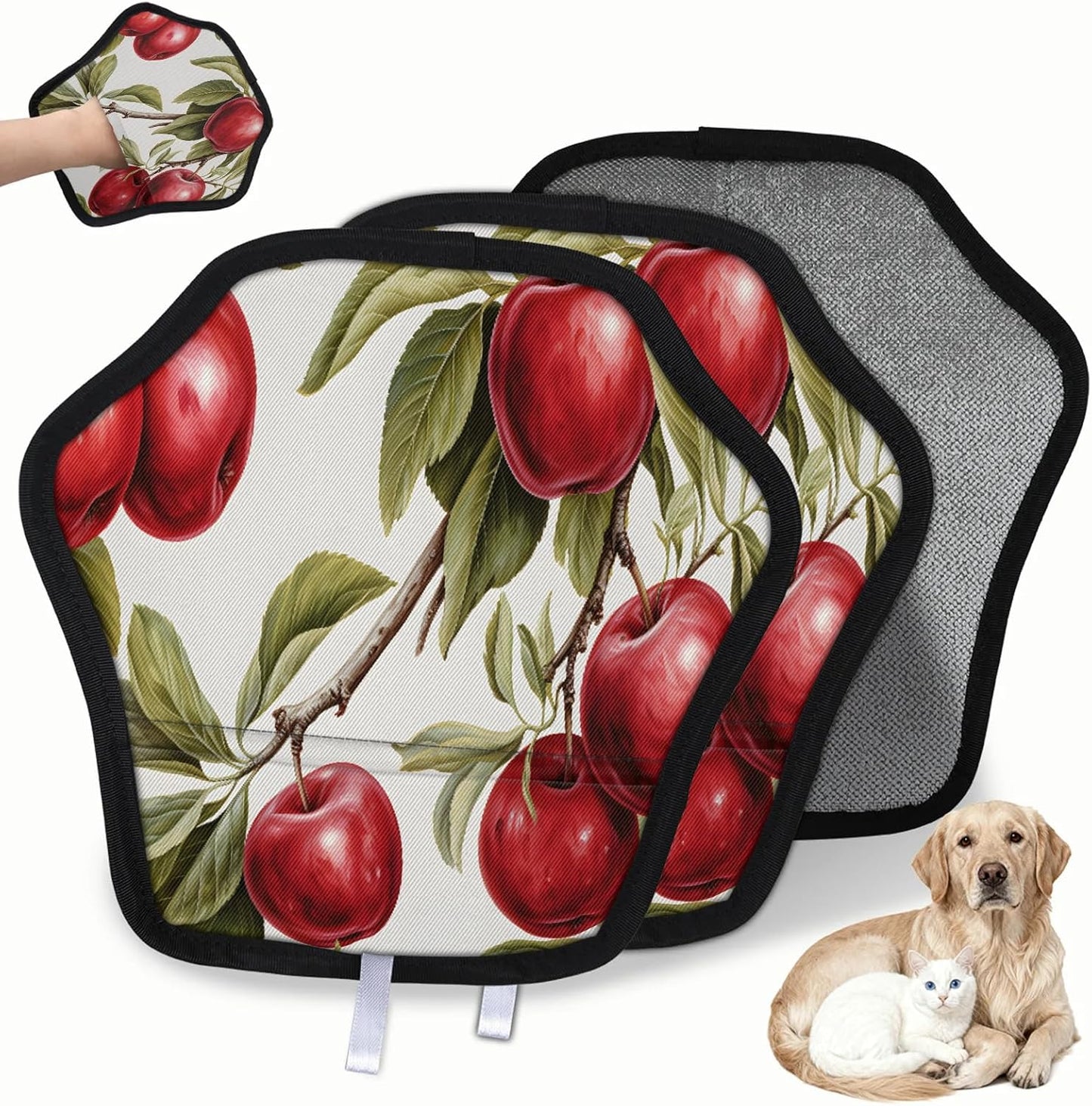 Pet Hair Removal Glove for Dogs Cats Reusable Washable Set