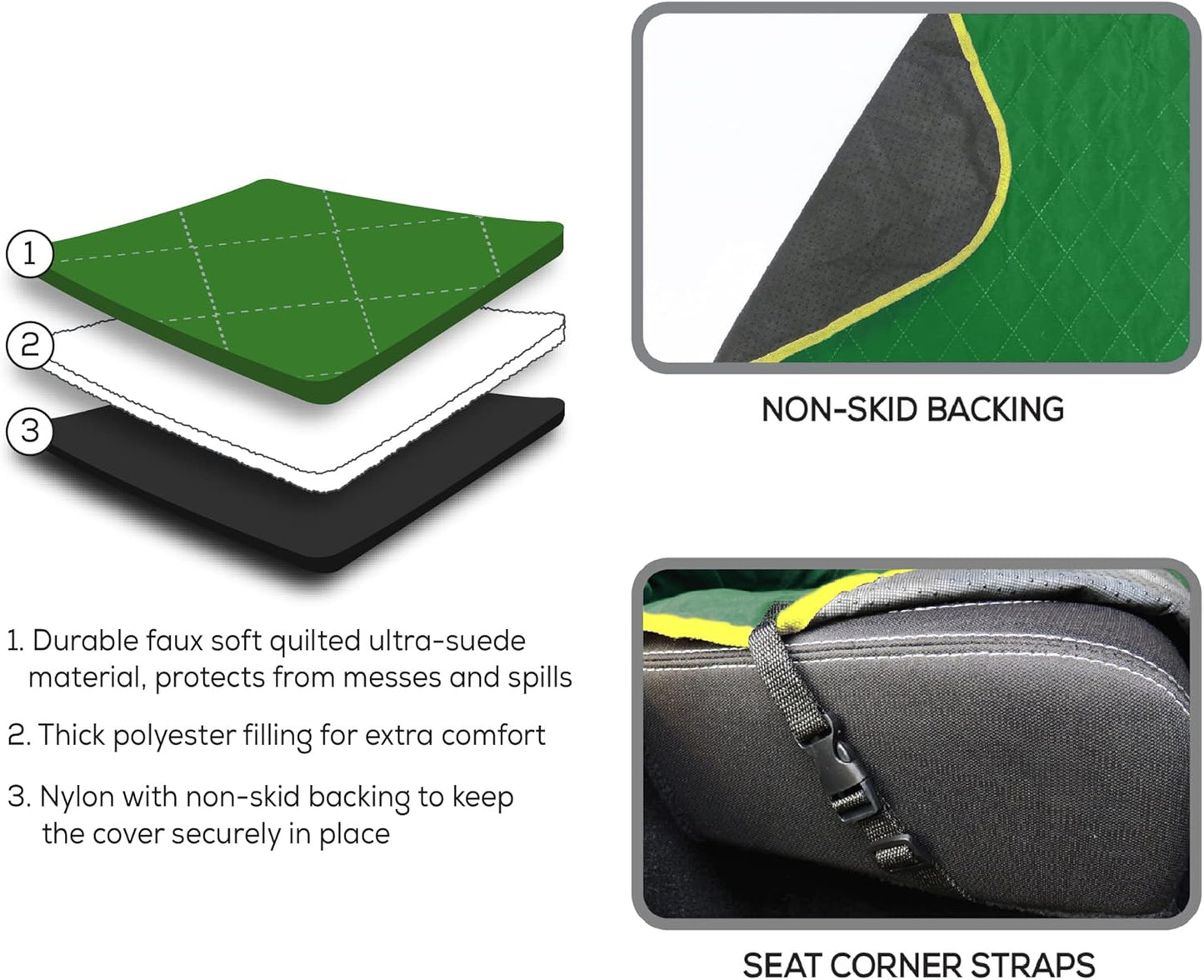 JOHN DEERE PET CAR SEAT COVER . Licensed SEAT PROTECTOR for