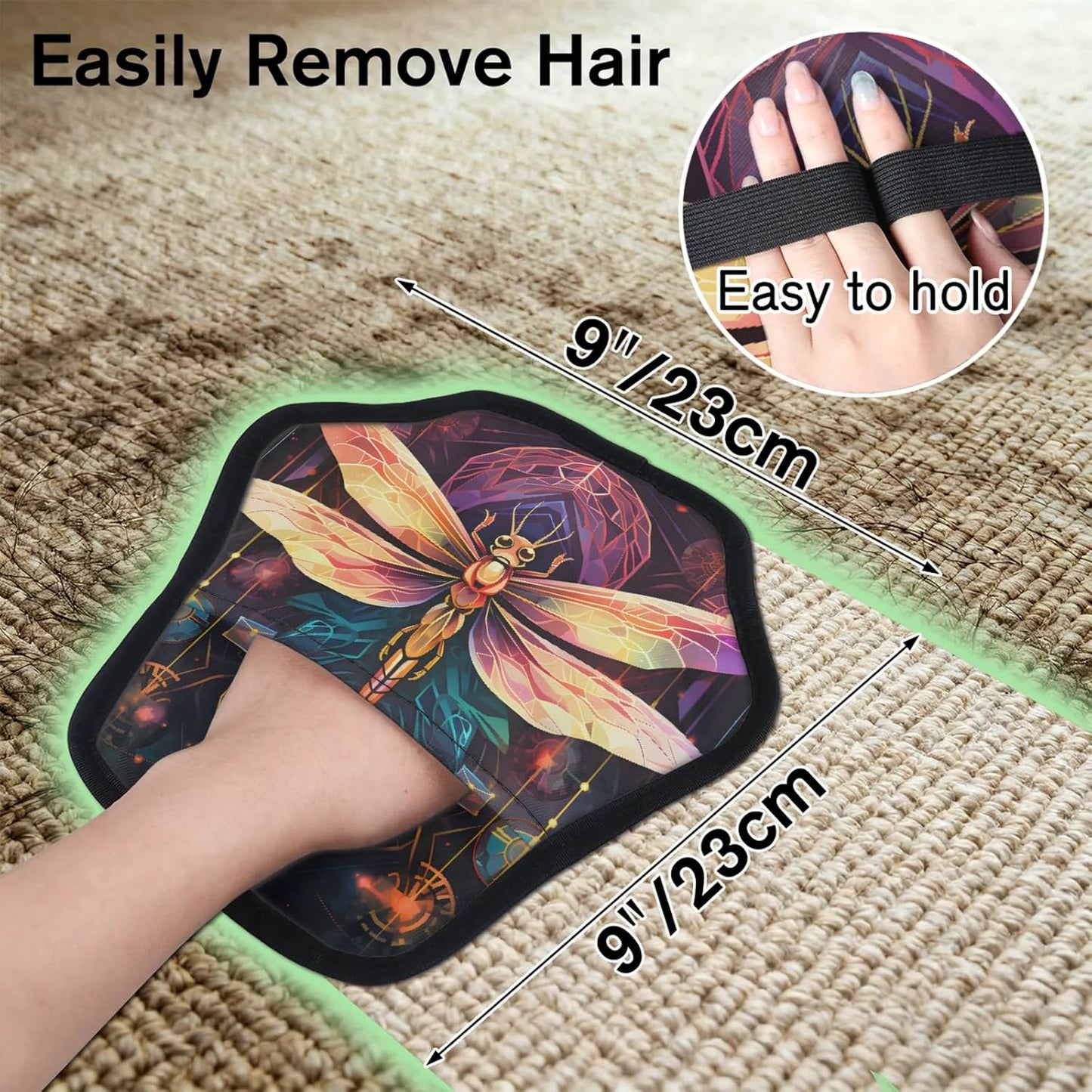 Cool Dragonfly 2Pcs Electrostatic Reusable Pet Hair Removal