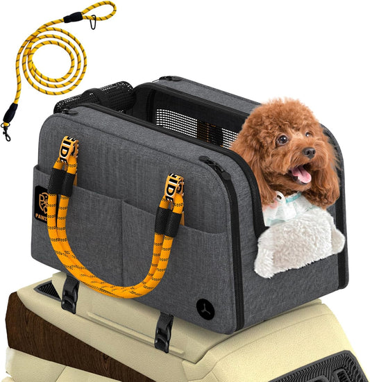 Center Console Dog Car Seat, Enclosed Small Dog Armrest