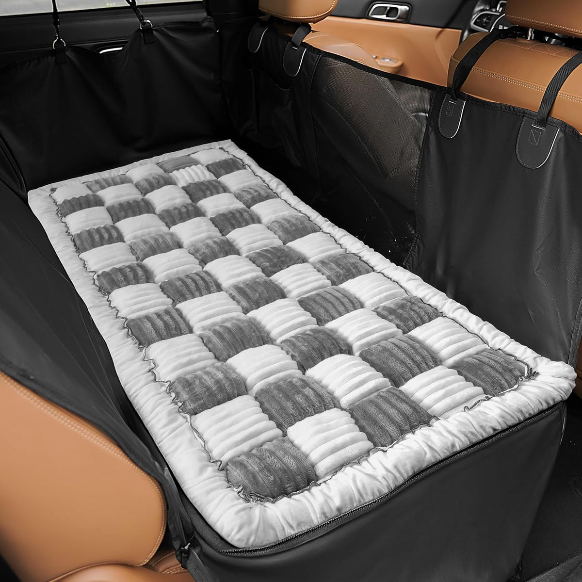 Backseat Dog Bed Mat, Non-Slip Dog Bed for Car Back Seat