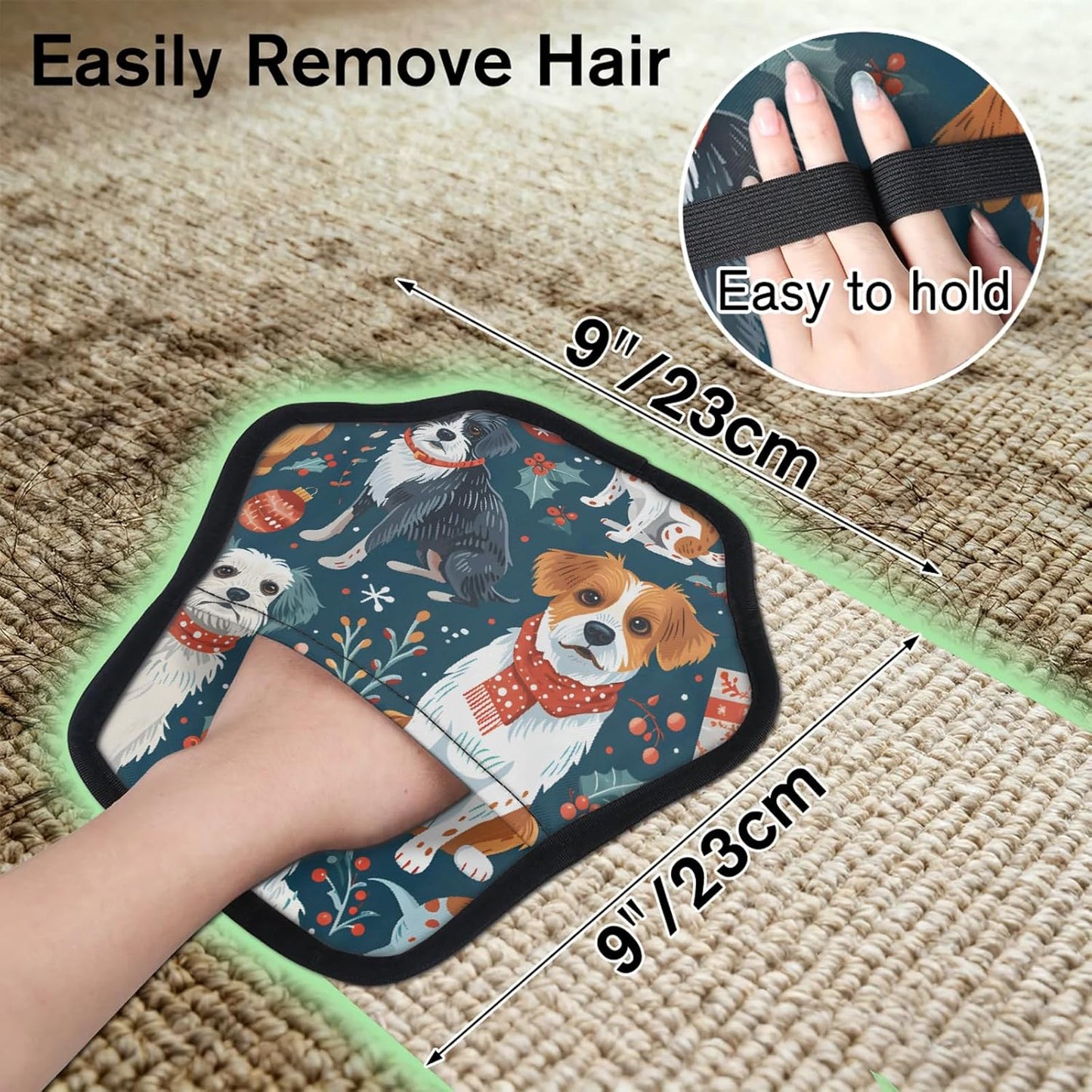 Pet Hair Removal Glove for Dogs Cats Reusable Washable Set