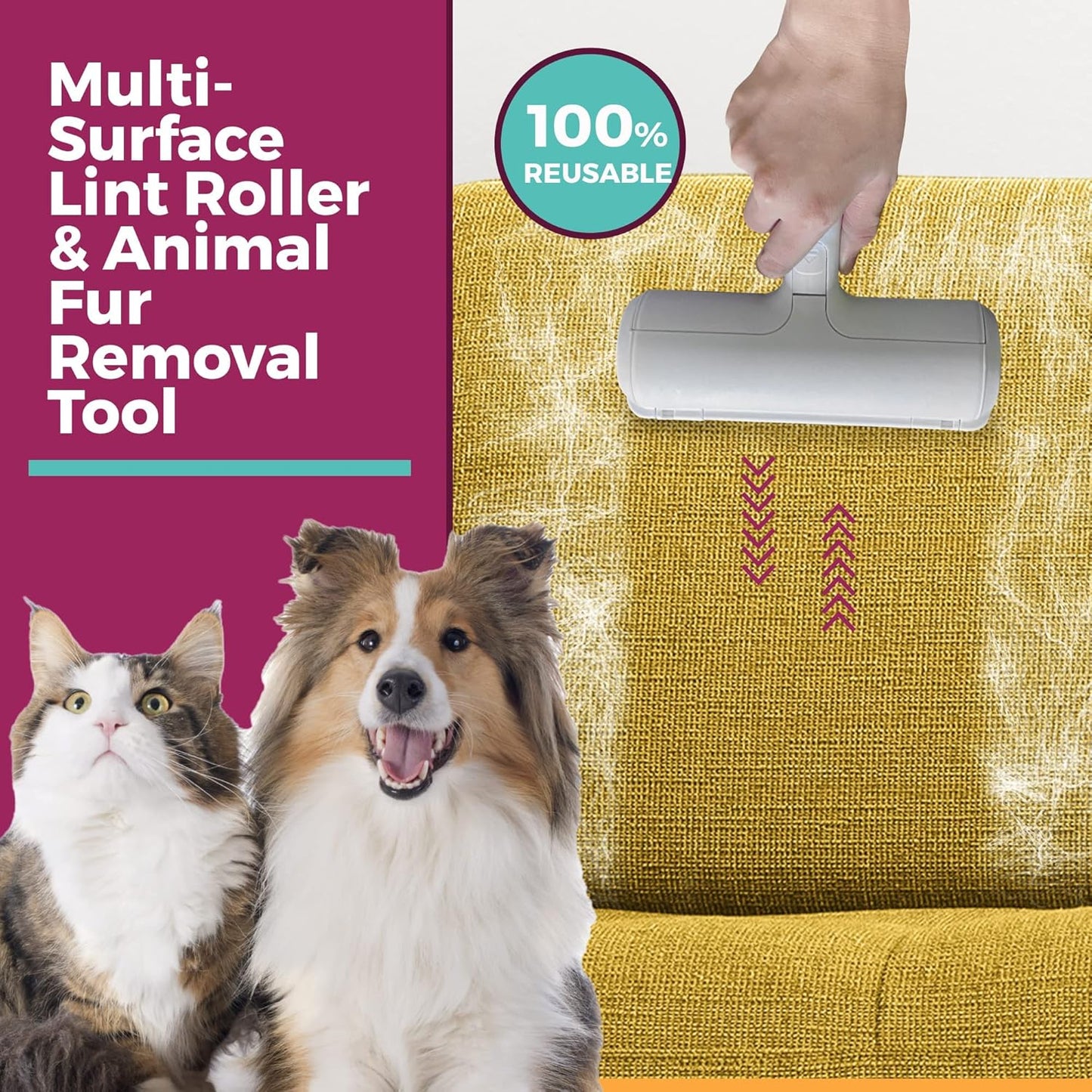 Pet Hair Brush and Remover Roller