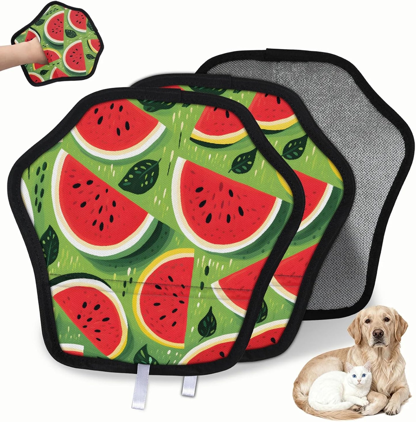 Pet Hair Removal Glove for Dogs Cats Reusable Washable Set