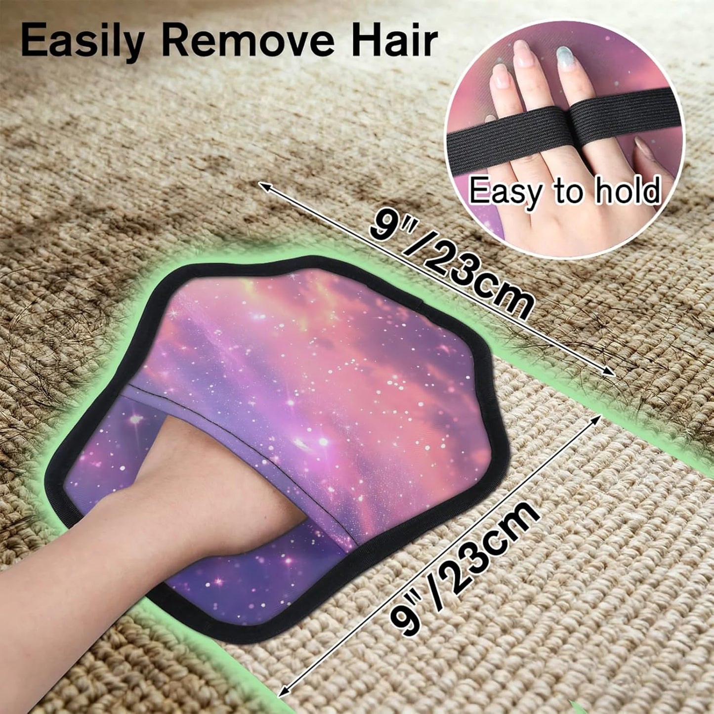 Starry Galaxy Print 2Pcs Electrostatic Reusable Pet Hair