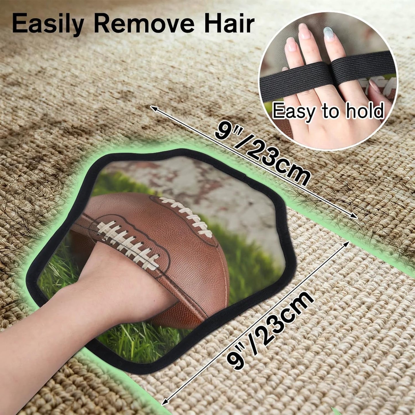 American Football Rugby 2Pcs Electrostatic Reusable Pet