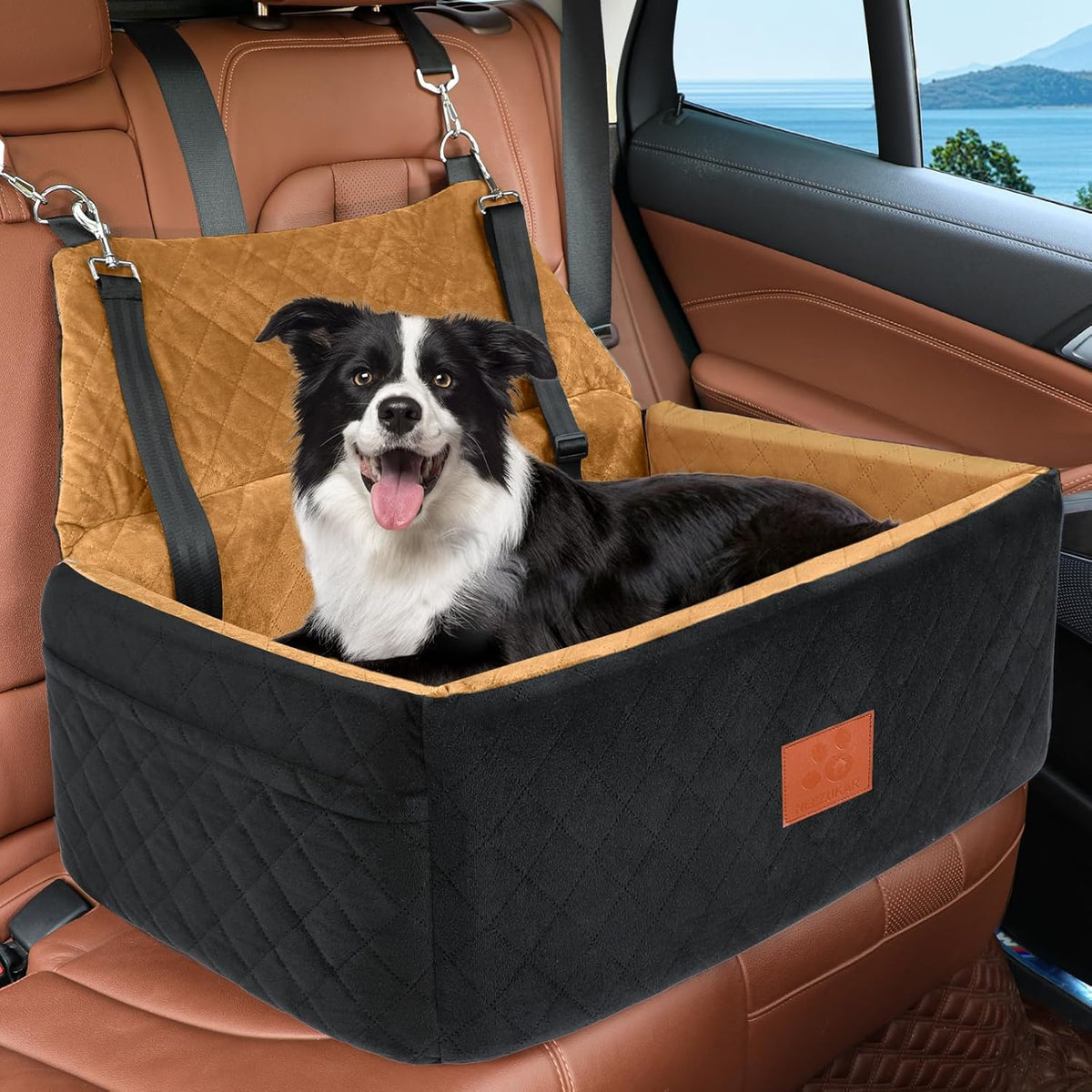 Dog Car Seat for Large Medium Dogs,Washable Pet Car Seat