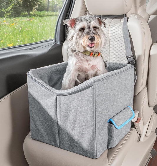Dog Car Seat for Small Dogs, Elevated Dog Booster Seat Pet