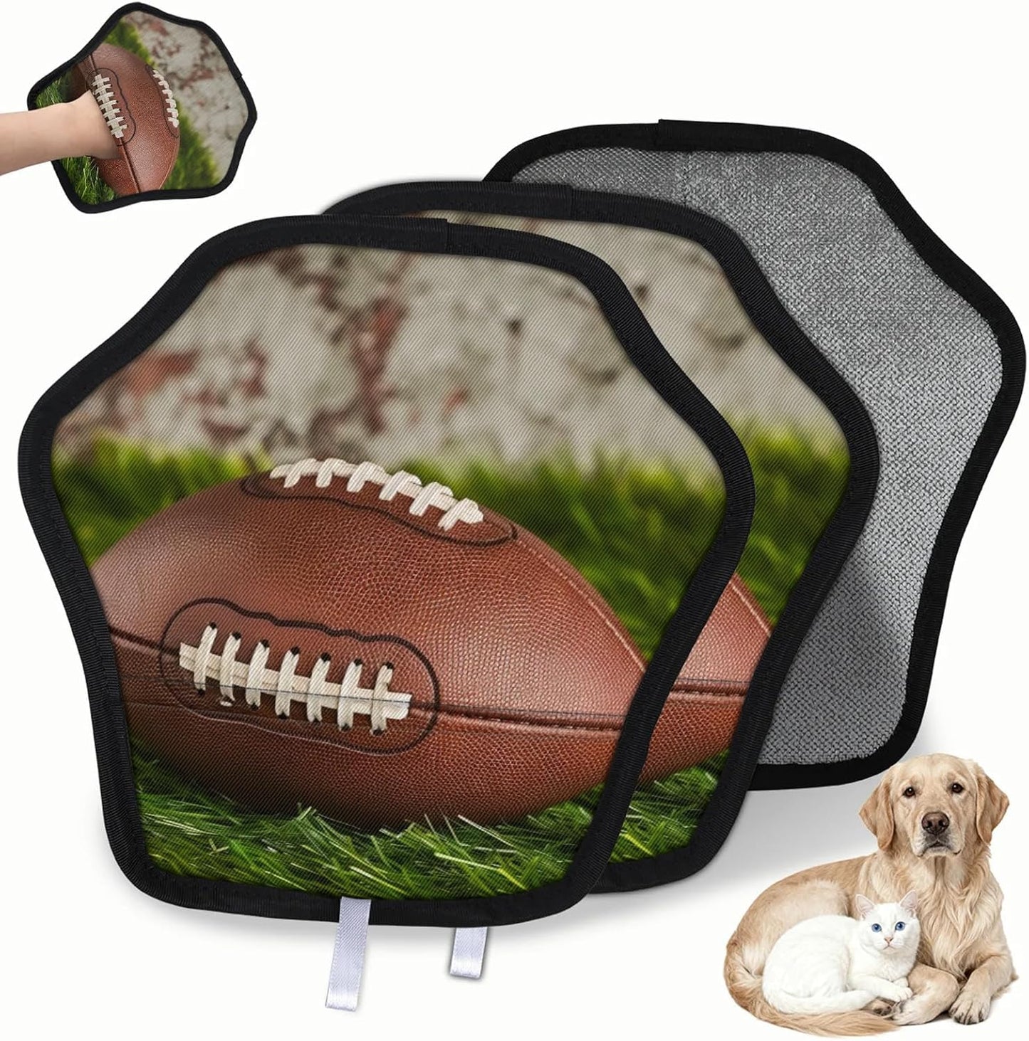 American Football Rugby 2Pcs Electrostatic Reusable Pet