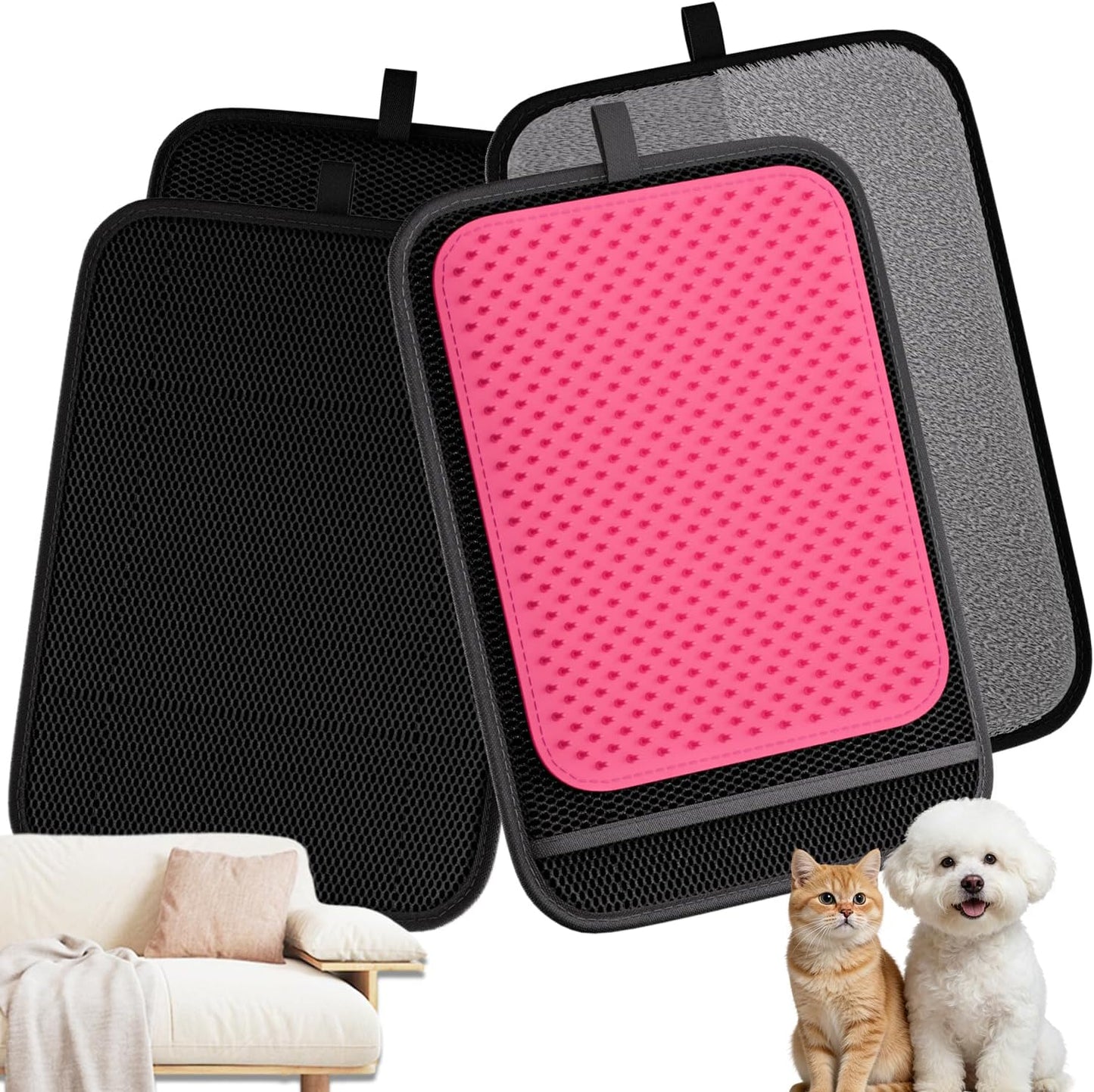 2 Pack Pet Hair Removal Glove 2