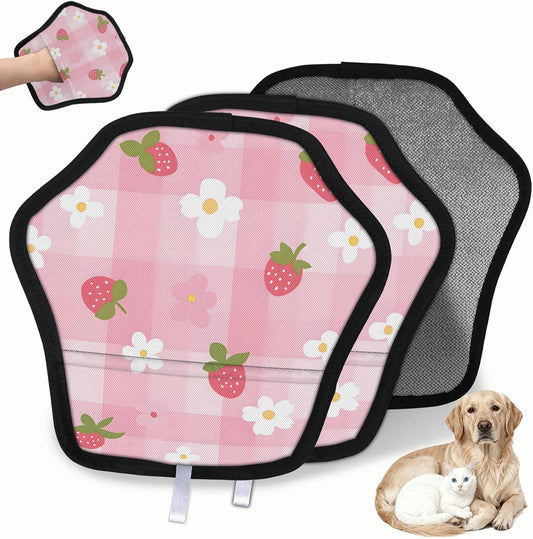 Pet Hair Removal Glove for Dogs Cats Reusable Washable Set