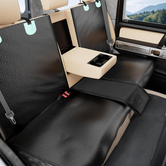 Dog Car Seat Cover for Back Seat with PU Leather