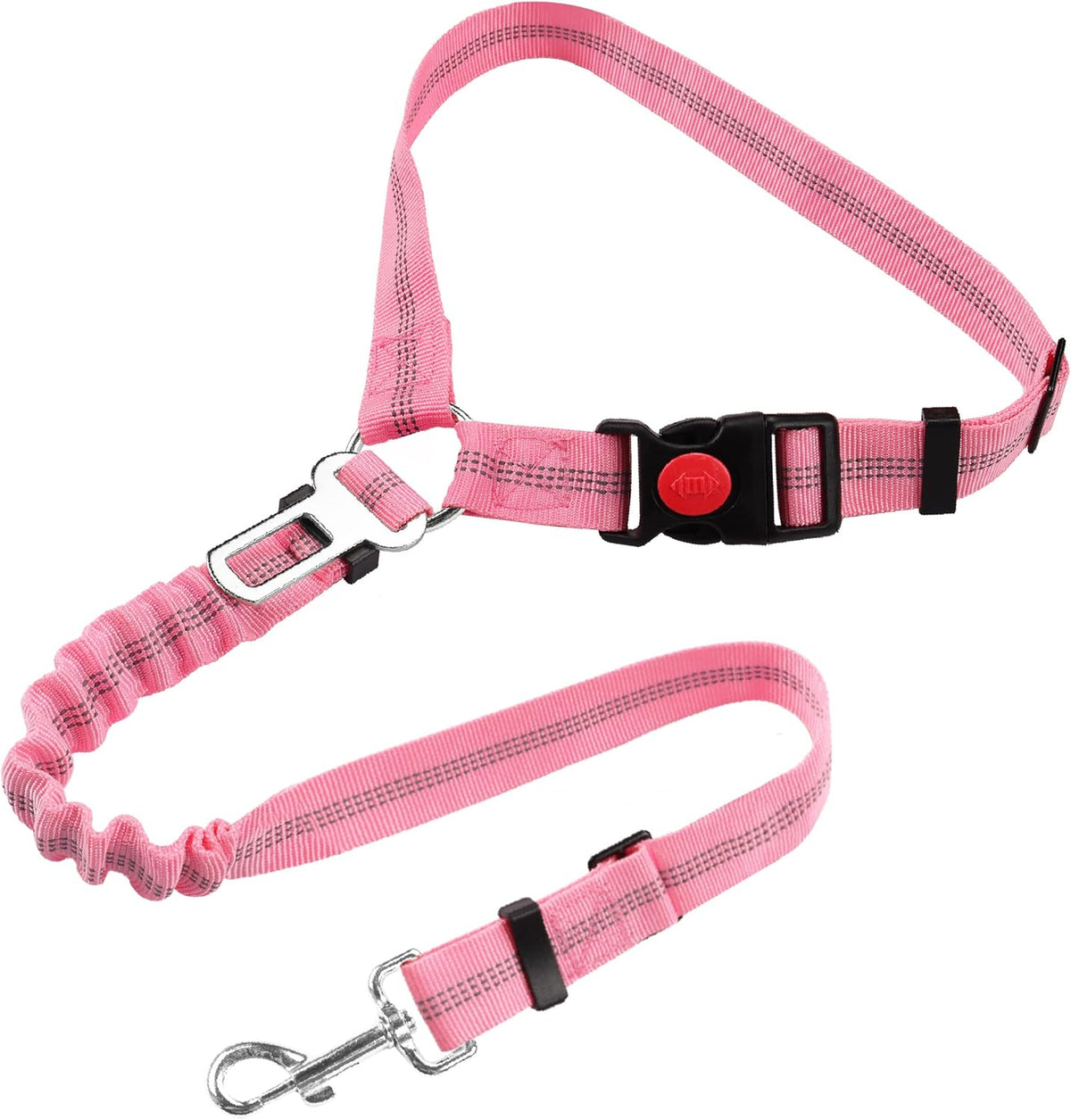 YAOHDAO Dog Seat Belt Harness for Car, Restraint Adjustable