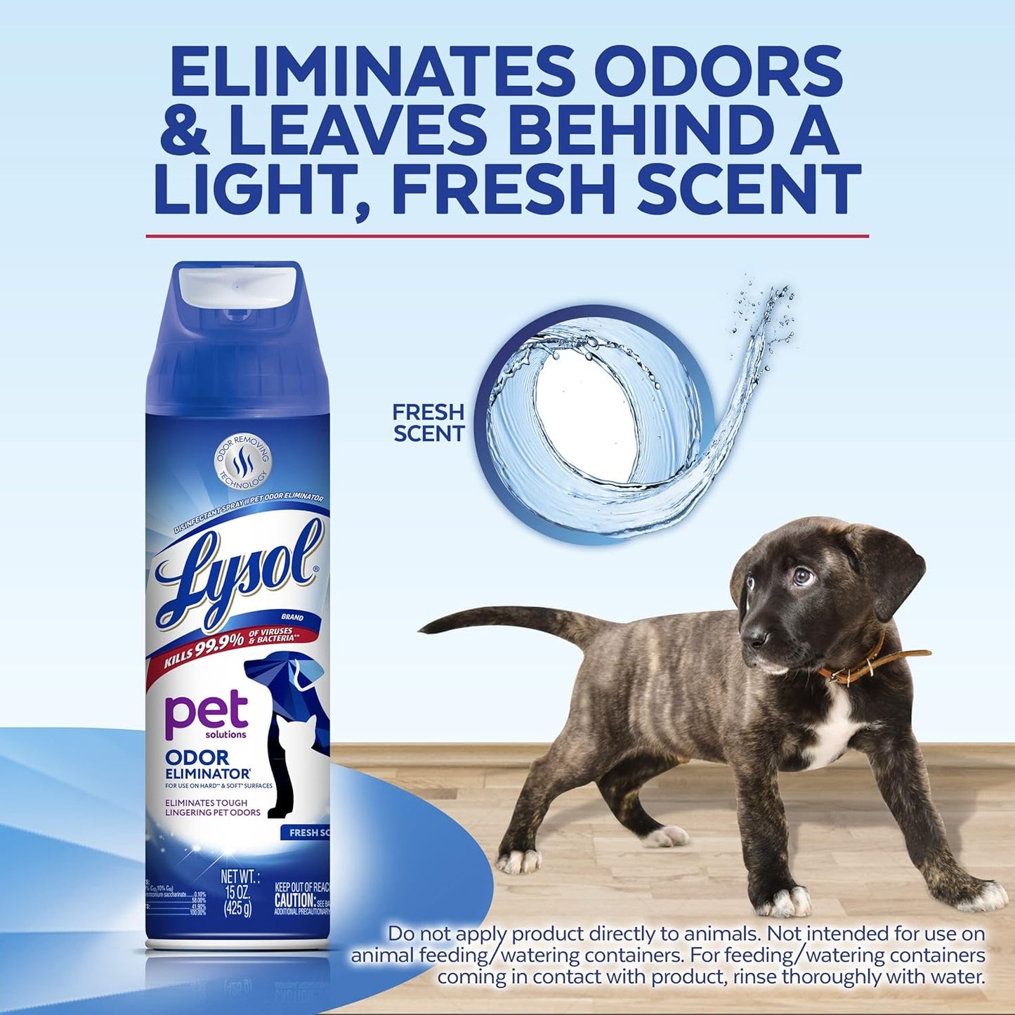 Pet Odor Eliminator Spray, Sanitizing and Disinfecting