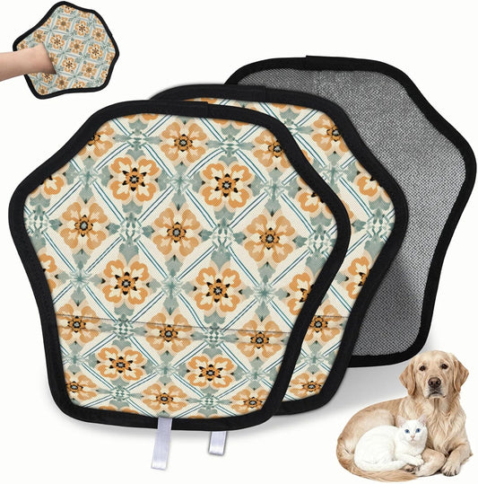 Classic Enthic Floral 2Pcs Electrostatic Reusable Pet Hair