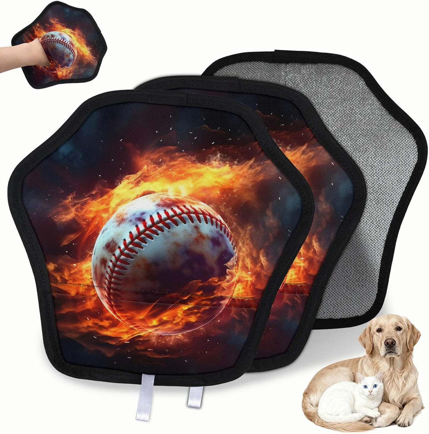 Pet Hair Removal Glove for Dogs Cats Reusable Washable Set