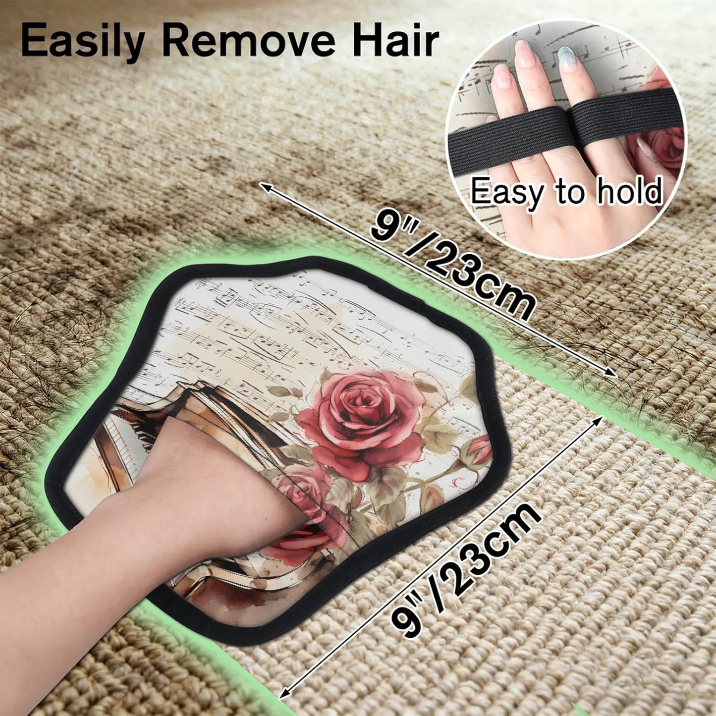 Piano Keyboard 2Pcs Electrostatic Reusable Pet Hair Removal