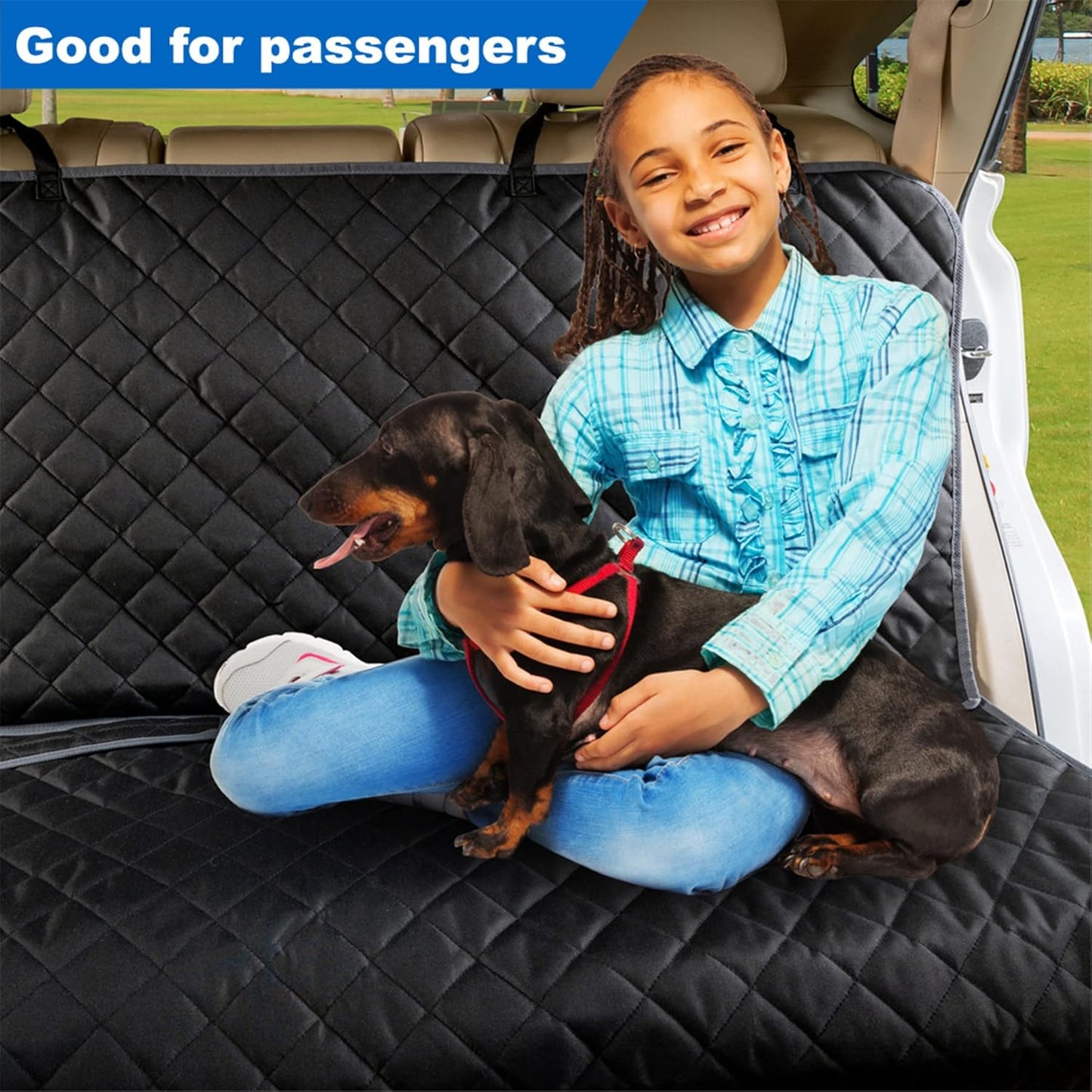 Bench Car Seat Cover Protector - Waterproof, Heavy-Duty and