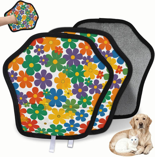 Pet Hair Removal Glove for Dogs Cats Reusable Washable Set