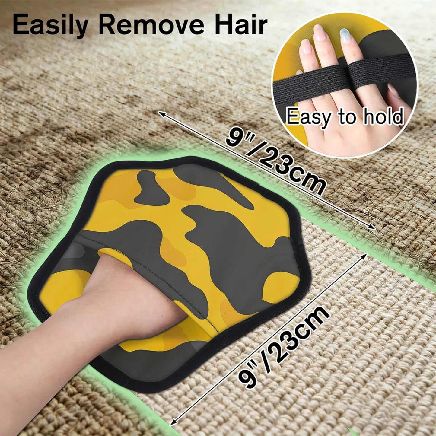 Camouflage Pattern 2Pcs Electrostatic Reusable Pet Hair