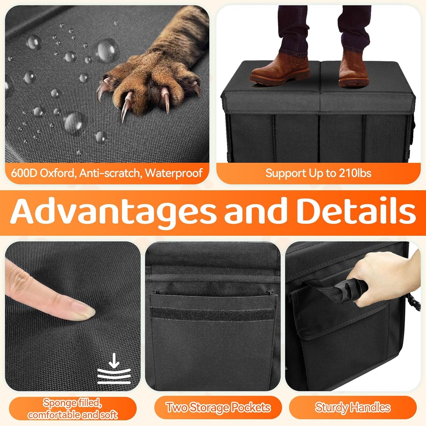 Car Seat Extender for Dogs, Backseat Extender for Large Dog