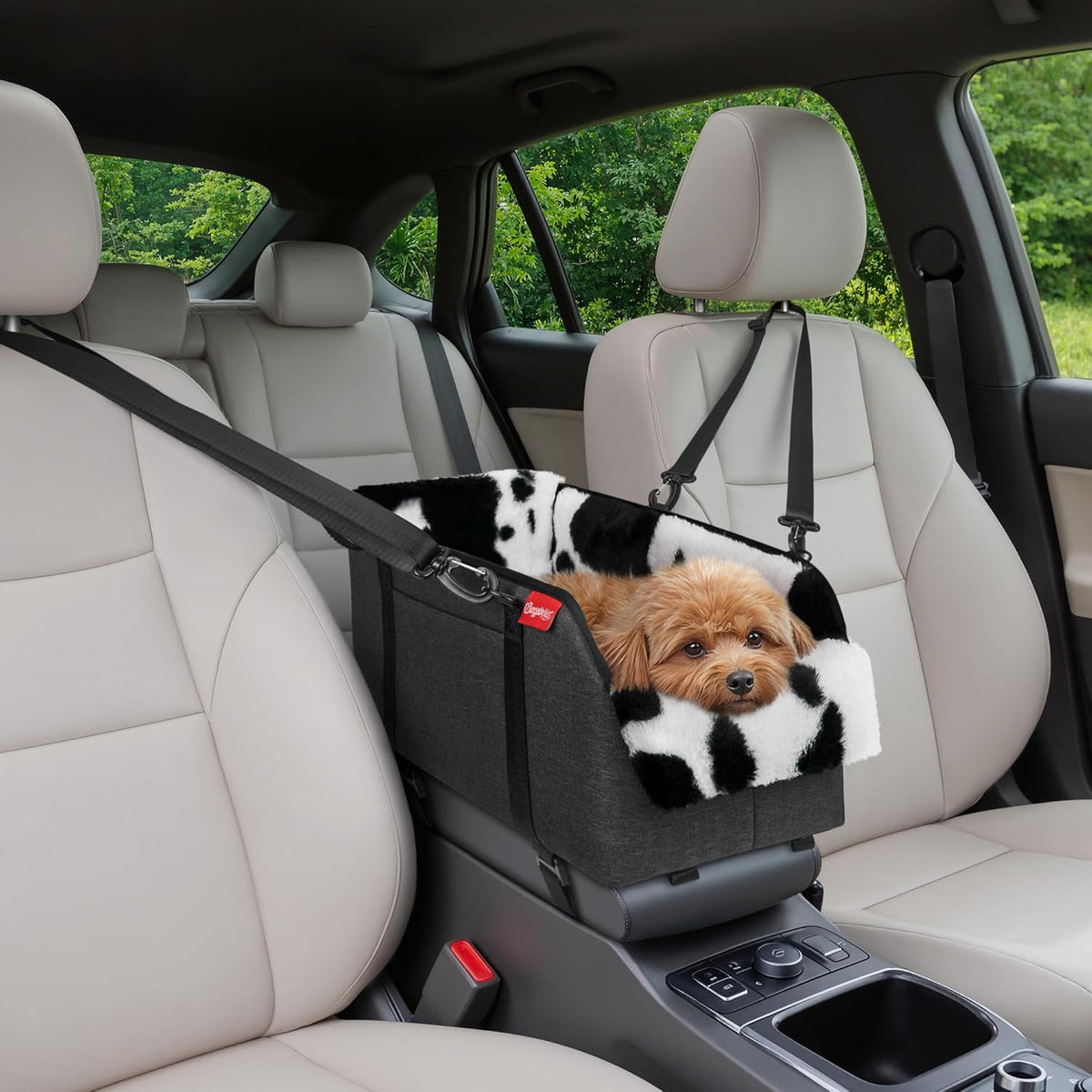 Center Console Small Dog Car Seat - Portable Pet Cat Puppy