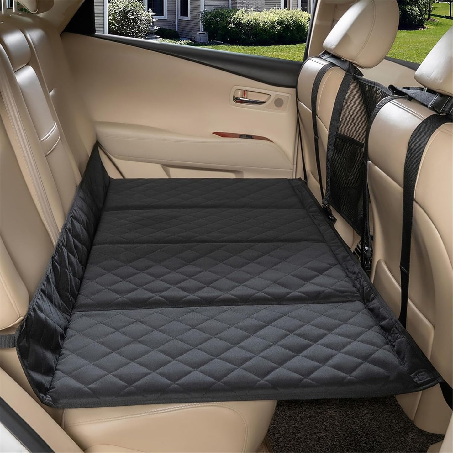Car Bench Seat Extender for Dogs, Hammock Dog Bed with Firm