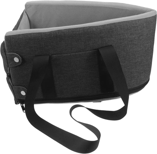 Pet Seat Thickened Console Seat with Deep Gray Cover