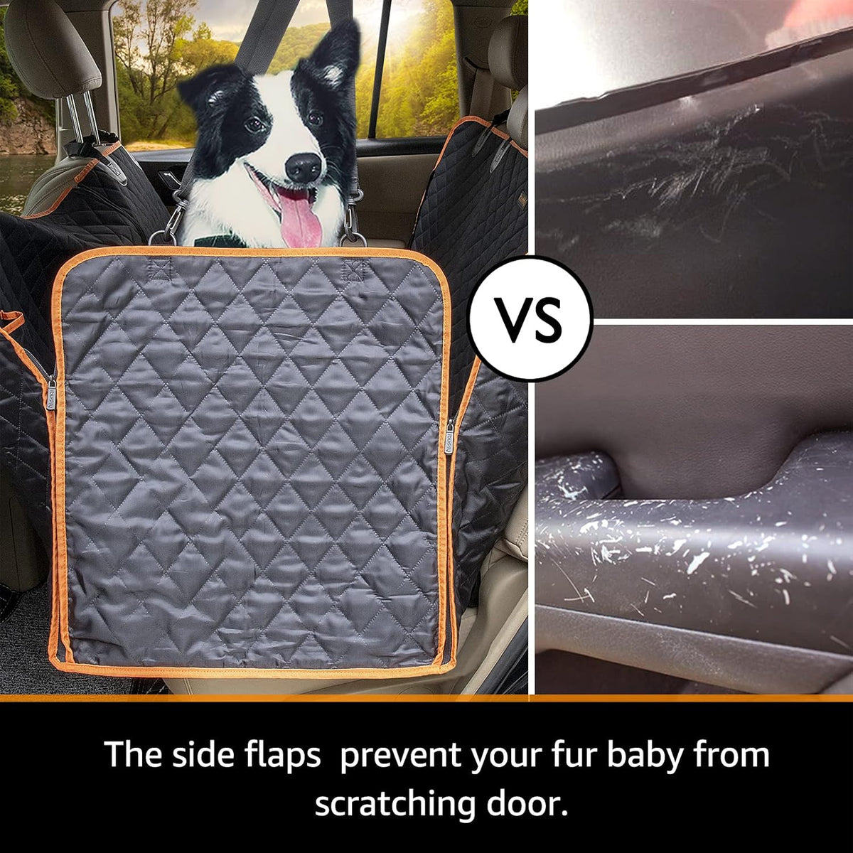 Dog Car Seat Covers , Dog Seat Cover with Side Flaps from