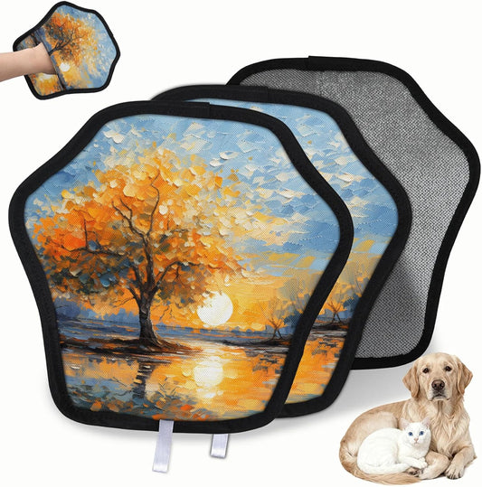 Vintage Tree Life 2Pcs Electrostatic Reusable Pet Hair