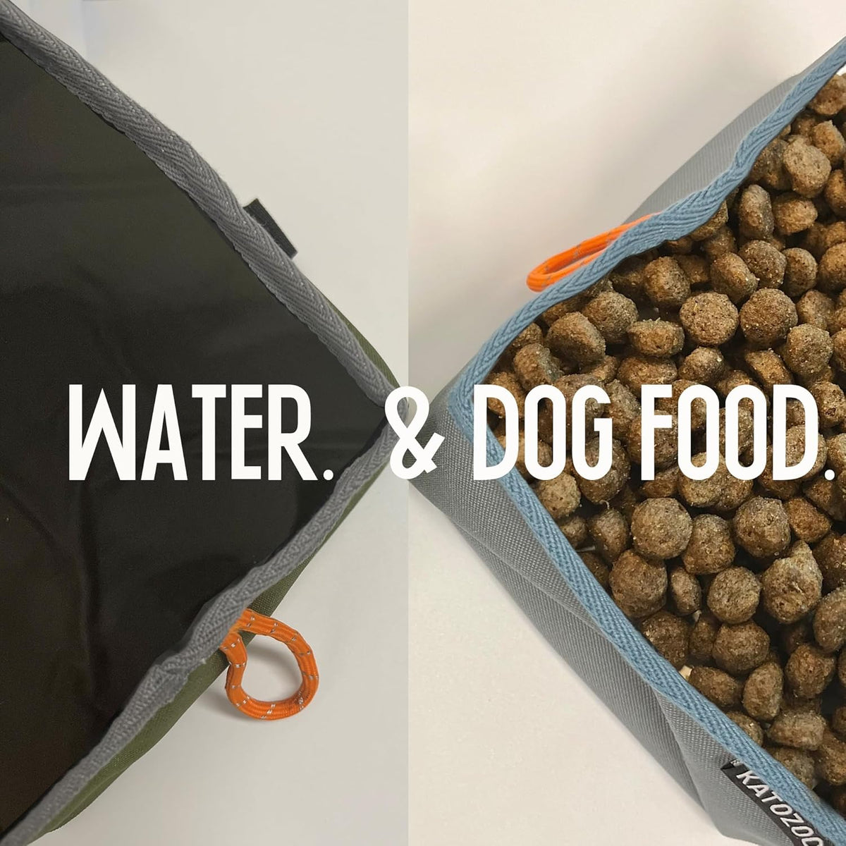 Travel Dog Bowls, 2 Pack 60oz Collapsible Dog Bowls, Portable Food and Water Bowls for Walking, Camping, and Traveling, Suitable for Food and Water