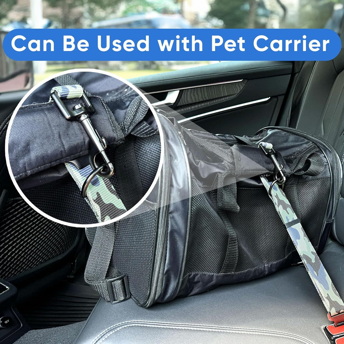 Dog Seat Belt | Pet Safety Seat Belt with Adjustable Strap