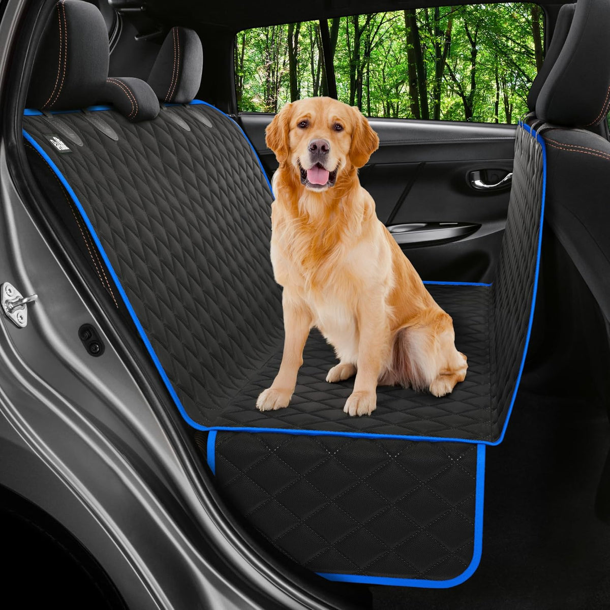 Dog Car Seat Cover for Back Seat, Waterproof Hammock for