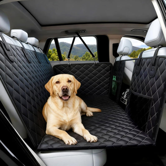 Dog Car Seat Cover for Back Seat, Hard Bottom Car Seat