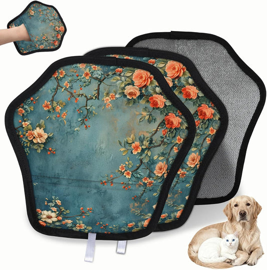 Vintage Wildflower 2Pcs Electrostatic Reusable Pet Hair