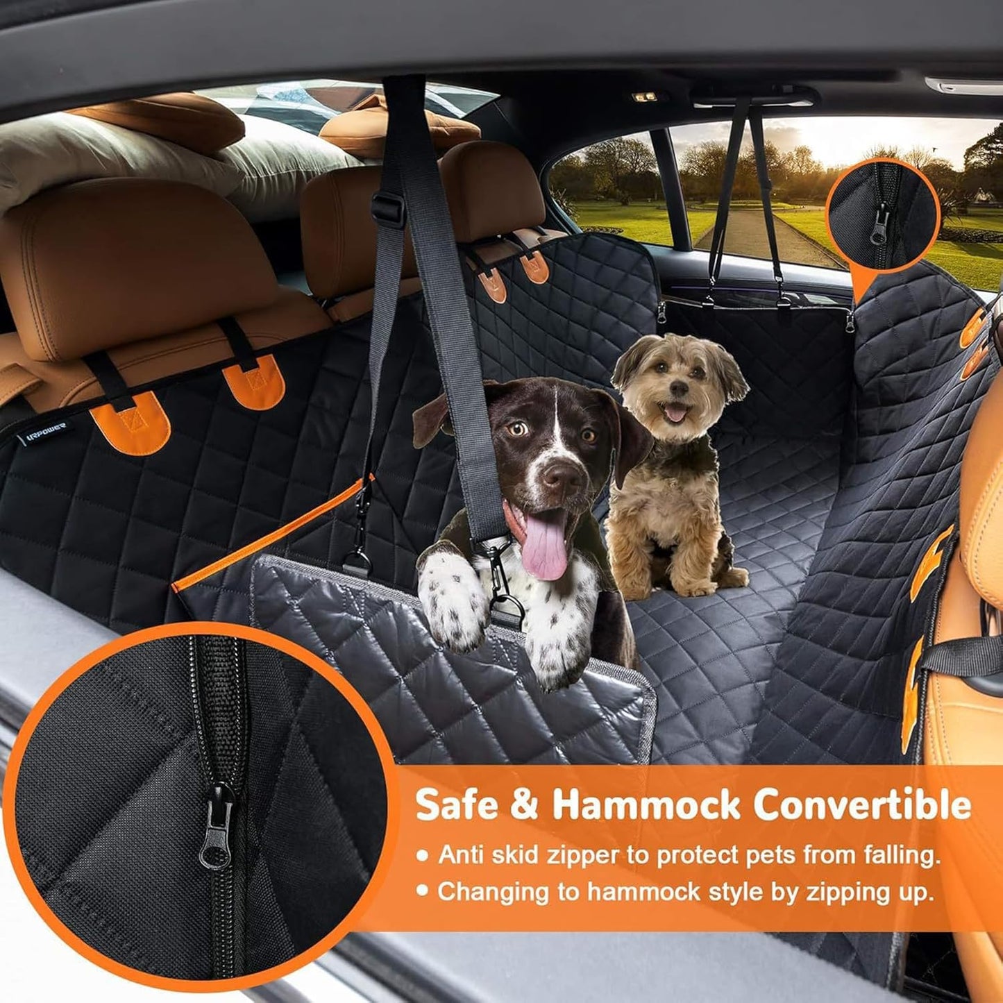 Dog Car Back Seat Cover for Hyundai Ioniq 6 2022–2025