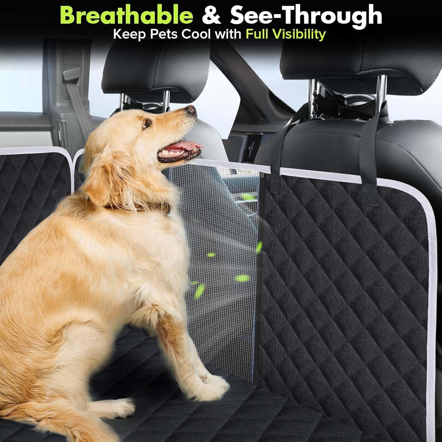 Car Seat Cover for Dogs, Non-Slip Dog Hammock for Car Back