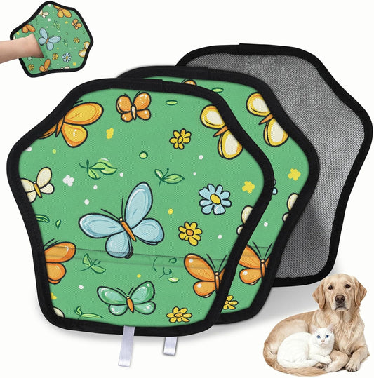 Pet Hair Removal Glove for Dogs Cats Reusable Washable Set